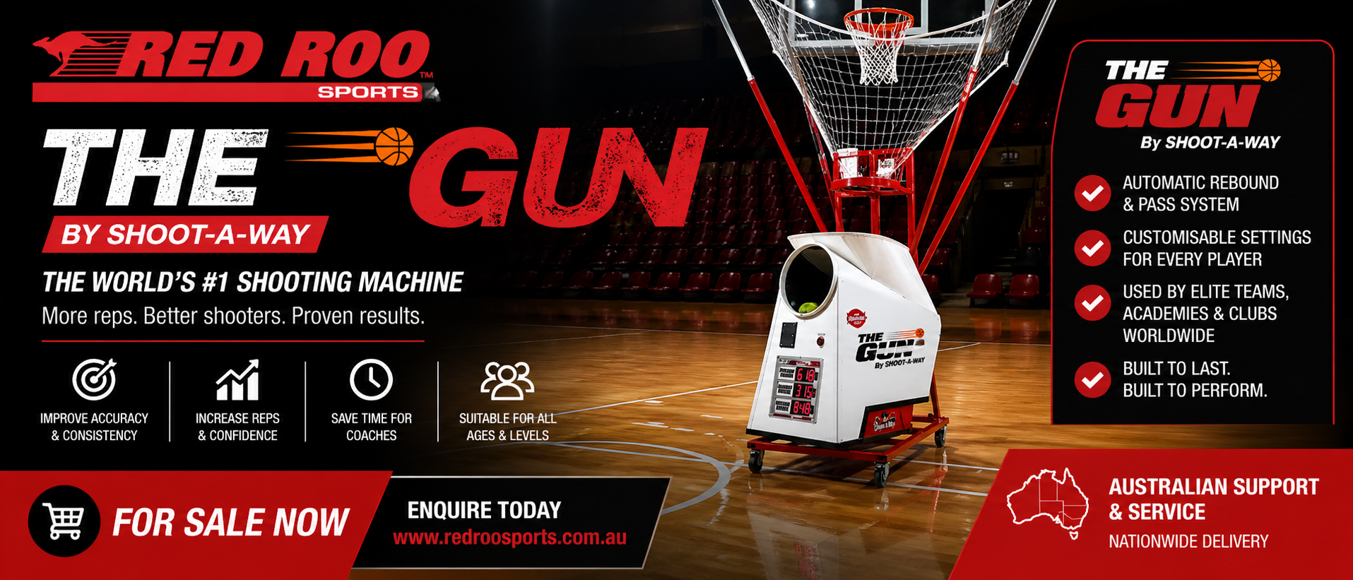 The Gun Basketball Machine.